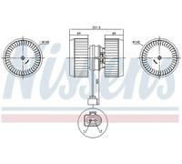 Ventilador de habitáculo NISSENS 87238