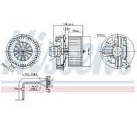 Ventilador del soplador 87385 NISSENS para RENAULT MODUS / GRAND MODUS