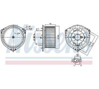 Ventilador del soplador 87454 NISSENS para CHEVROLET DAEWOO