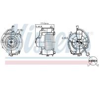 Ventilador del soplador 87478 NISSENS para AUDI A6 C6 A6 C6 Avant A6 Allroad C6