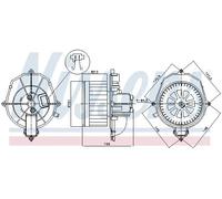 Ventilador del soplador 87518 NISSENS para CITROËN PEUGEOT
