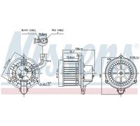 Ventilador del soplador 87537 NISSENS para KIA HYUNDAI