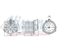 Ventilador del soplador 87549 NISSENS para HONDA CIVIC VIII Hatchback
