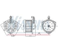 Ventilador habitáculo NISSENS 87550 para CIVIC VII Hatchback 2 2001-2005