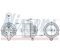 Ventilador del soplador 87564 NISSENS para KIA HYUNDAI