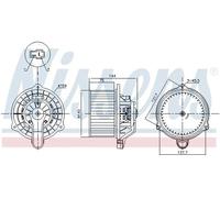 Ventilador de habitáculo NISSENS NIS 87568