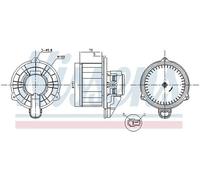 Ventilador del soplador 87569 NISSENS para HYUNDAI ACCENT V Sedán