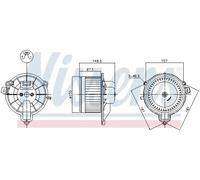 Nissens Ventilador del soplador 87572 para IVECO Daily IV Autobús