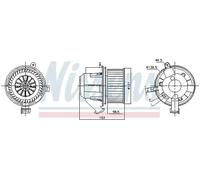 Ventilador del soplador 87607 NISSENS para SMART RENAULT