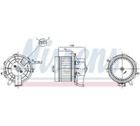 Ventilador del soplador 87622 NISSENS para FIAT PEUGEOT CITROËN OPEL
