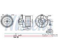 Ventilador del soplador 87628 NISSENS para ALFA ROMEO GIULIETTA