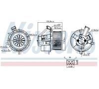 Ventilador del soplador 87691 NISSENS para SMART RENAULT