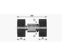 AVA COOLING SYSTEMS BW8612 Motor eléctrico, ventilador habitáculo