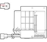 Ventilador del soplador DEA17033 DENSO para MERCEDES-BENZ SPRINTER 2-t Autobús