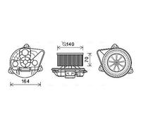 PRASCO OL8623 Motor eléctrico, ventilador habitáculo