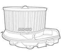 Ventilador del soplador para vehic. dirección izquierda DEA02002 DENSO para AUDI