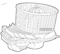 Ventilador del soplador para vehic. dirección izquierda DEA02003 DENSO para AUDI