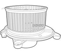 Ventilador del soplador para vehic. dirección izquierda DEA06001 DENSO