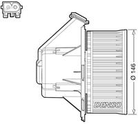 DENSO Ventilador habitáculo para MERCEDES-BENZ: Sprinter & VOLKSWAGEN: Crafter (Ref: DEA17032)