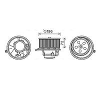 Motor eléctrico, ventilador interior AVA COOLING RT8581