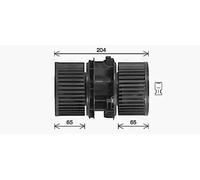 AVA COOLING SYSTEMS RT8666 Motor eléctrico, ventilador habitáculo