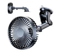 Ventilador Del Tablero De Coche, Ventilador Del Parabrisas Giratorio Ajustable Con Succión Fuerte - Ajustes De 3 Velocidades De Bajo Ruido Circulador De Aire Para La Ventilación Interior Que Conduce
