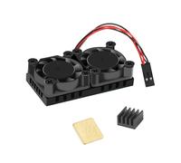 Ventilador Doble con Disipador de Calor Enfriador de Ventiladores de Enfriamiento Doble Definitivo para Raspberry Pi 4B