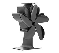 Ventilador doméstico de estufa de leña alimentado por calor, pequeño, negro, bronce, oro, plata, 5 más grandes, ventilador de estufa de leña, ventilador alimentado por calor, no eléctrico, hogar