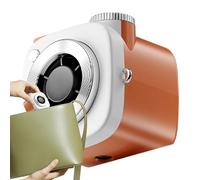 Ventilador eléctrico de mano - Mini pantalla digital portátil con forma de cámara de 5 W ajustable | Soplador personal para el cuello | Viajes de verano Picnic Desplazamientos Playa Dormitorio Estudia