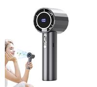 Ventilador eléctrico de mano - USB Rechargeable Turbo Fan with Safe Bladeless Structure | Compact Portable Cooling Device for Hot Weather | Lightweight Breeze Airflow for Indoor Outdoor Use