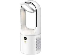 Ventilador eléctrico de viento suave y cómodo, pequeño ventilador con luz nocturna 2 en 1, ventilador personal portátil tranquilo y enchufando ventilador sin cuchillas, ventilador de escritorio de