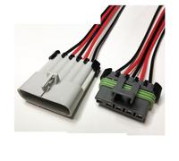 Ventilador electrónico Dj7025w-2.8 Compatible With coche 2/3/4/5/6/conector de Control soplador pines 15300027 arnés impermeable longitud del cable enchufe 15cm(5p strip line,5sets)