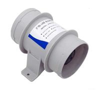 Ventilador en línea de 3 pulgadas 12 V para barcos y caravanas, ventilador silencioso de sentina marina con diseño de 5 alas para una gran cantidad de aire, ventilador de ventilación compacto para
