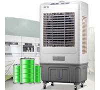 Ventilador evaporativo, tanque de agua grande, 3 velocidades ajustables, con ruedas universales para una refrigeración eficiente en el hogar e industrial