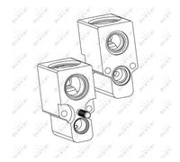 Ventilador Expandible Acondicionado NRF para VW Golf IV 1J1 1H1 6N2 Audi A3 8L1