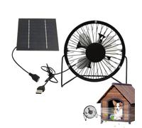 Ventilador Extracción Solar Circulación de Aire Portátil 5W Resistente a la