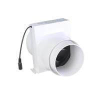 Ventilador extractor de 110 mm, 12 V, bajo ruido, conducto en línea, hidropónico, disipación de aire, para baño en casa, ventilación de la sala de crecimiento