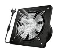 Ventilador extractor de 150 mm, 525 m³/h, ventilador de tubo con válvula de retorno, silencioso, ventilador de pared industrial, resistente al calor, para cocina, garaje, baño, sótano, invernadero