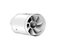 Ventilador Extractor De Aire, 100mm Ventilador De Tubo, 140 M³/h, Ventilación De Humos, Extractor Axial Para Conducto en Línea Para Cuarto De Baño, Ventilador De Escape Para Casa (Blanco)