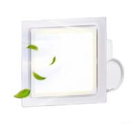 Ventilador extractor de baño montado en la pared con amortiguador de corriente de retroceso, circulación de aire de bajo ruido para oficina en casa 36 x 36 x 17 cm (B)