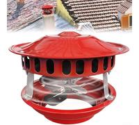 Ventilador extractor de humos de 100 W para chimenea, estufa de leña, hoguera y caldera, 12 - 21 cm, carcasa de metal resistente, máquina de humo silenciosa