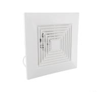 Ventilador extractor de techo integrado, ventilador de ventilación silencioso, potente ventilador extractor de pared, ventana, techo para cocina, garaje, baño (24 x 24 cm)