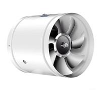 Ventilador extractor eficiente, cuerpo reforzado de metal, adecuado para varios espacios interiores (blanco)