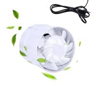 Ventilador Extractor Silencioso de 100 mm, Antirretorno Con Conducto Inline Para Cocina, Oficina, Garaje, Baño, WC, Tienda
