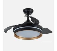 Fabrilamp nalon ventilador de techo con luz led para interior, motor d