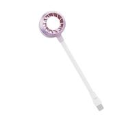 Ventilador flexible alimentado por USB, pequeño con luz LED, enfriador de viaje portátil, ángulo ajustable silencioso mini | Refrigeración de computadora portátil móvil, uso para niños y adolescentes