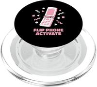 Ventilador Flip Phone Activate Retro Nostalgia de los años 2000 y Y2K PopSockets PopGrip para MagSafe