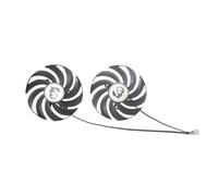 Ventilador for Tarjeta gráfica PLD09210S12HH PLD09210B12HH DC12V 0.40A 4 Pines, Compatible con MSI, Radeon, RX 6800 RX 6800XT Gaming Trio(White Connector)