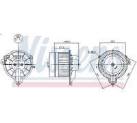 Ventilador habitáculo NISSENS 87572 para IVECO DAILY V Furgoneta 3 2011-2014