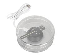 Ventilador holográfico 3D con 48 LED, Control Remoto por aplicación WiFi, Altavoz Integrado, Pantalla publicitaria holográfica con Tarjeta de Memoria Alto Brillo